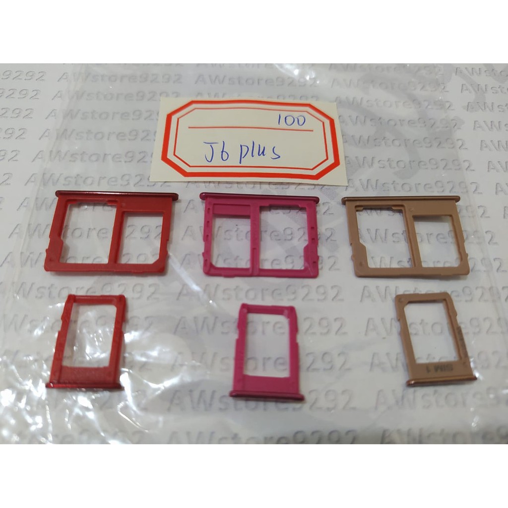 Slot Tempat Dudukan Kartu Simcard Sim card Lock Simtray Sim Tray Samsung J6 Plus J610 - J4 Plus J415 / J6+ J4+