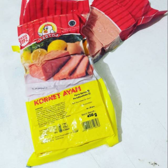 

Kornet ayam Bartoz 450 gram