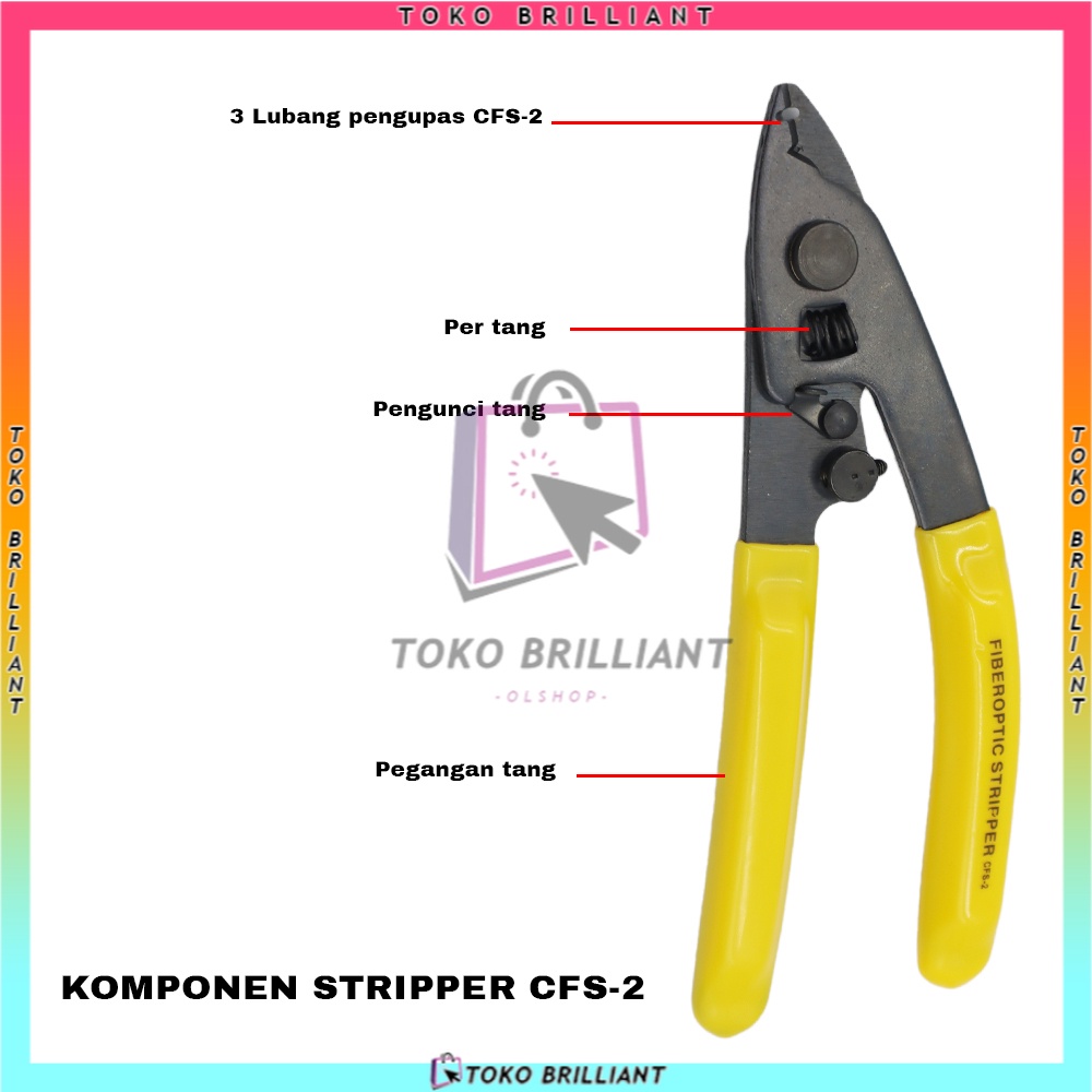 [BISA BAYAR DITEMPAT] Fiber optik stripper CFS3 / CFS2  /tang striper alat kupas kabel
