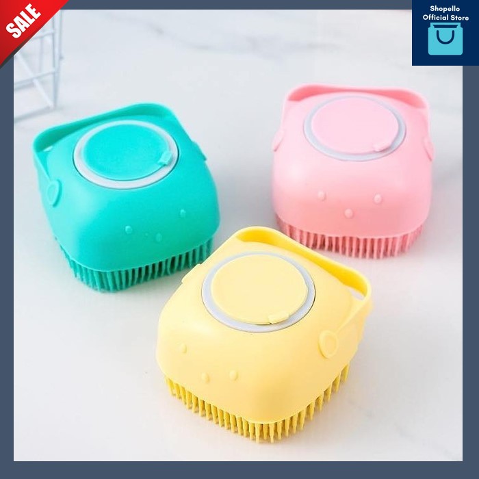SHOPELLO Sikat Mandi Silikon Sikat Badan Mandi Bubble SHOPELLO Sikat Mandi Silikon Sikat Badan Mandi Bubble