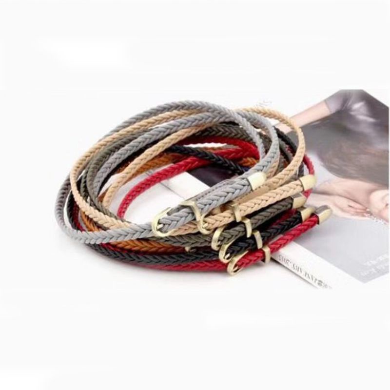 [COD] Ikat Pinggang Wanita Kecil Model Kepang Sabuk Gesper Wanita Ala Korea Sabuk Perut Fashion Korea