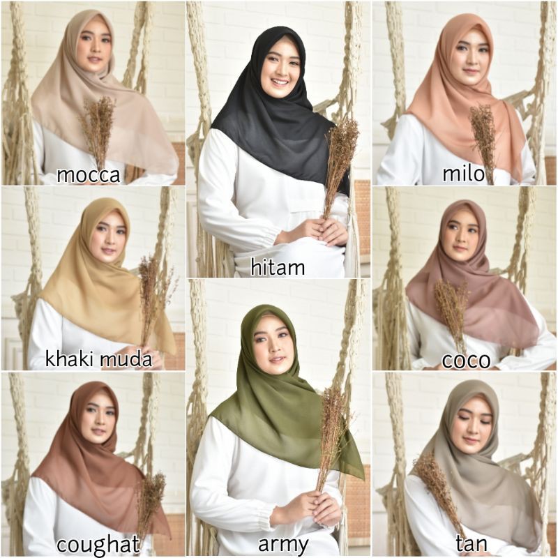bella square polycotton 40 warna hijab segiempat