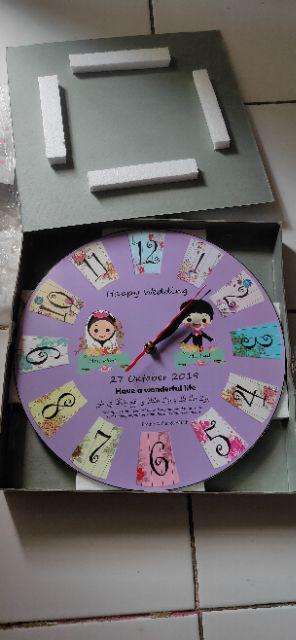 Jam Dinding Murah Kado Pernikahan Souvenir Dekorasi