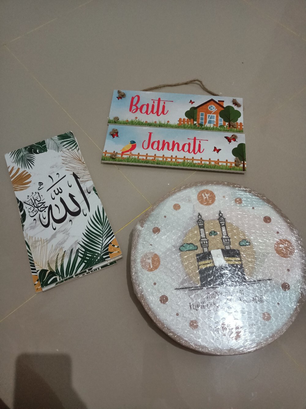 Wooden Projects Walldecor Shabby Tropical Baiti Jannati - Bjc1