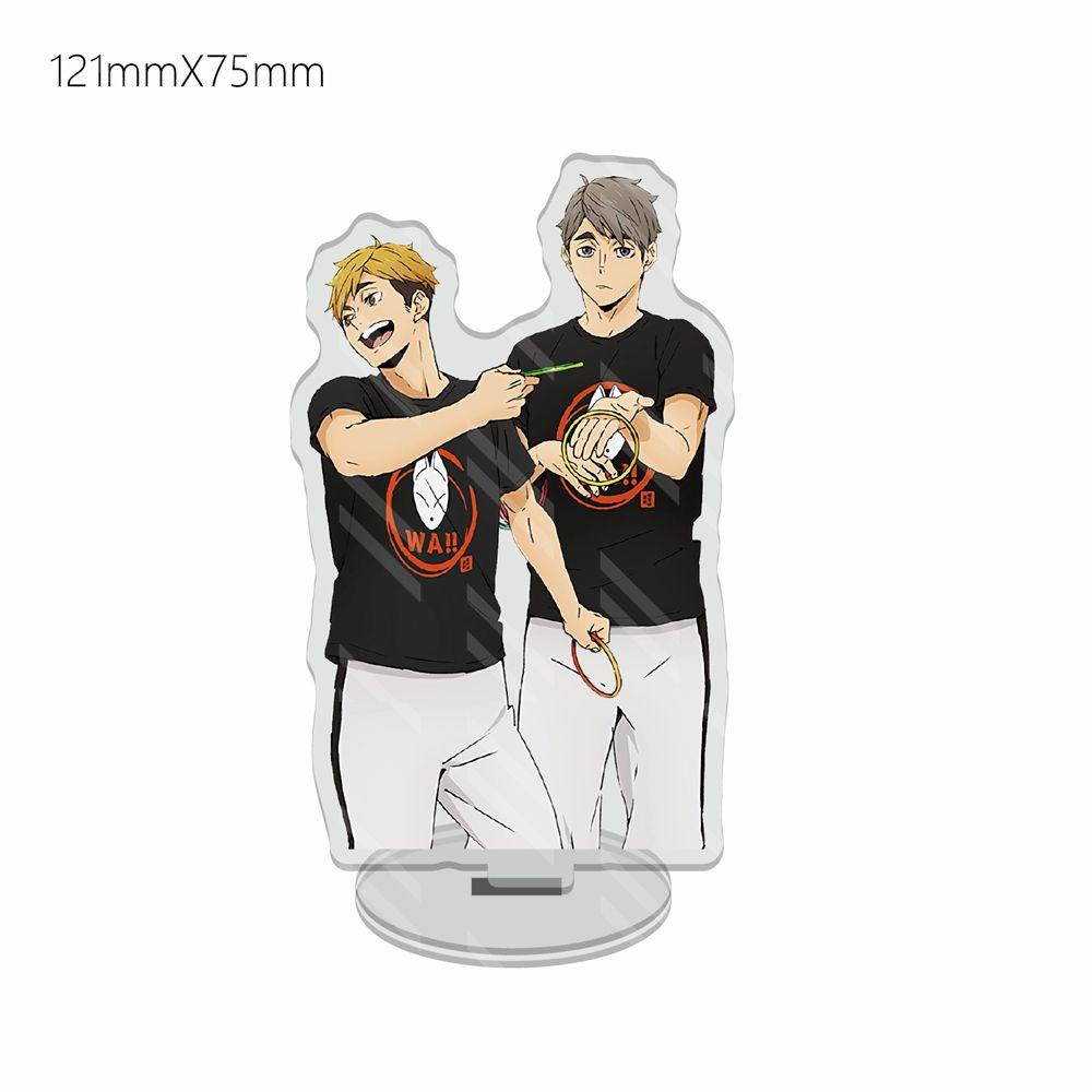 Lanfy Haikyuu Angka Standing Lucu Akrilik Desktop Hias Dekorasi Meja Model Plate Standing Plate Hinata Shoyo