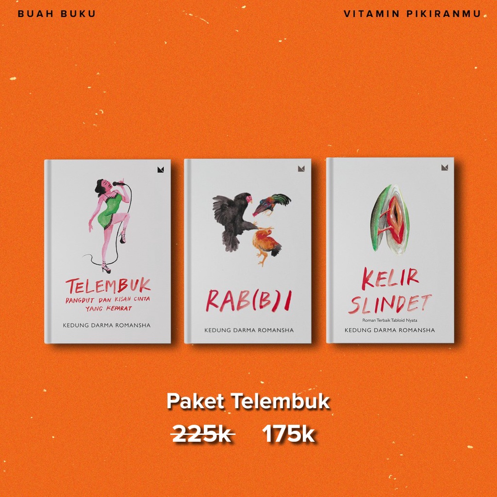 Paket Novel Telembuk - Kelir Slindet - Rabbi - Kedung Darma Romansha