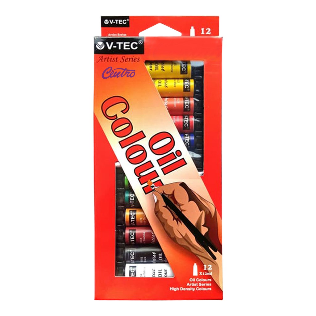 

V-TEC OIL COLOURS 12 ML VTEC CAT MIINYAK 12 WARNA VT-1386/O