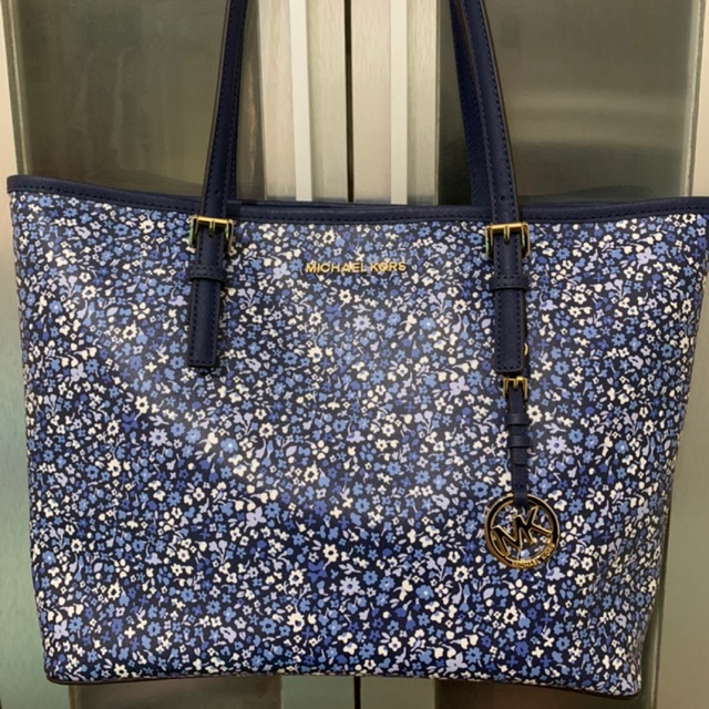 michael kors floral tote