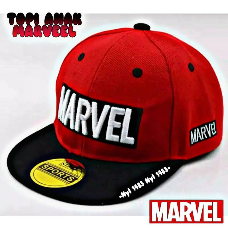 TOPI ANAK MARVEL / TOPI BASSEBAL ANAK MARVEL