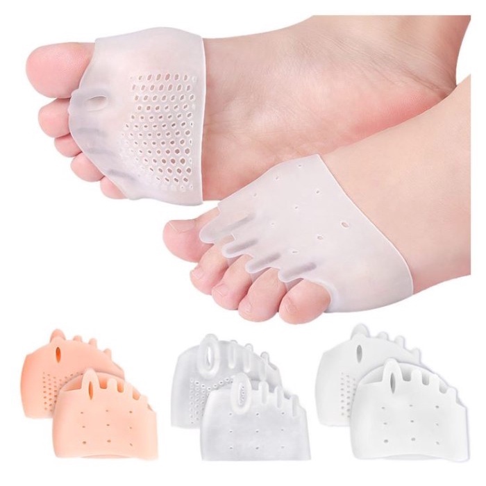 Insole Gel Silikon Pemisah Jari Kaki Koreksi Bunion hallux valgus Toe Sepatu