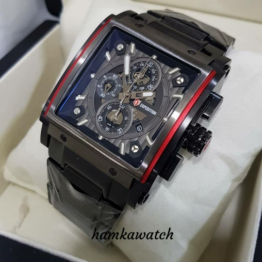 jam tangan / Watch_Id pria Expedition original E-6731 black-red