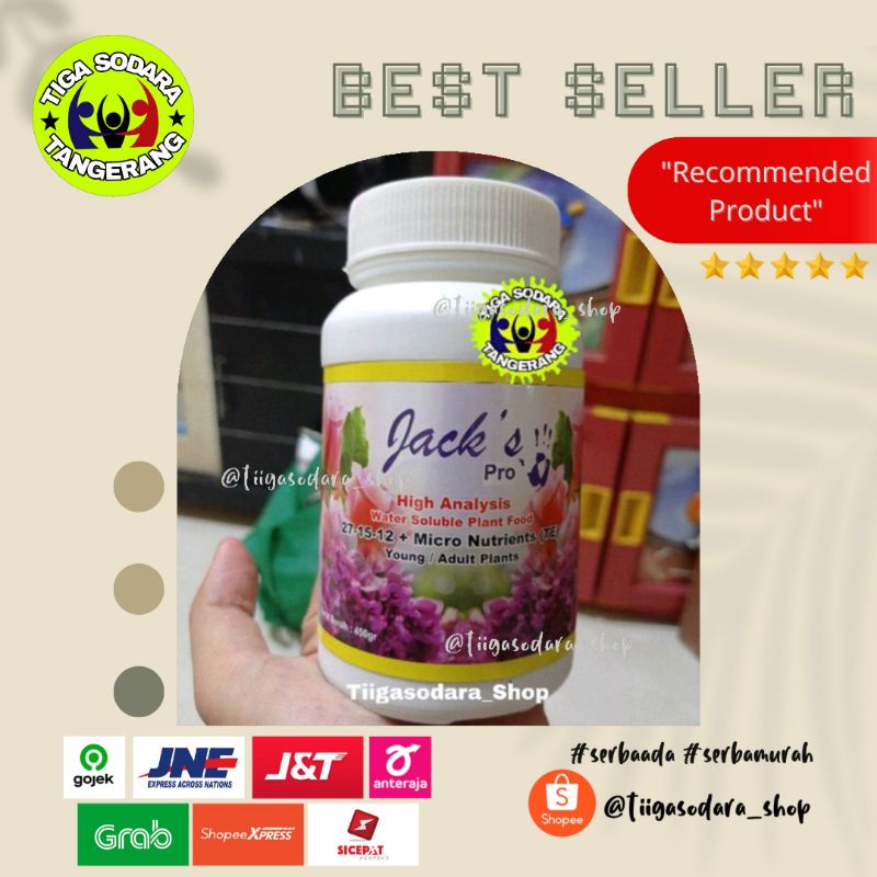 Pupuk Jack Pro 27-15-12 Kemasan 450 gr ( Pupuk Anggrek)