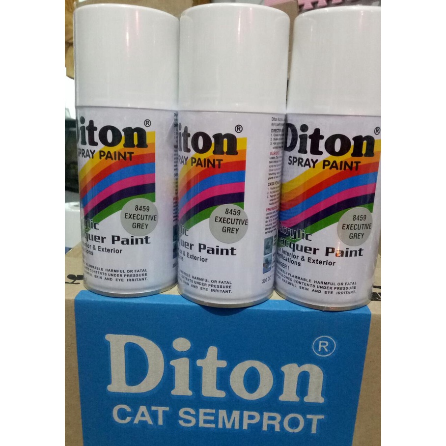 cat semprot Pilok pilox diton executive grey 8459 300CC abu muda abu soft 300cc