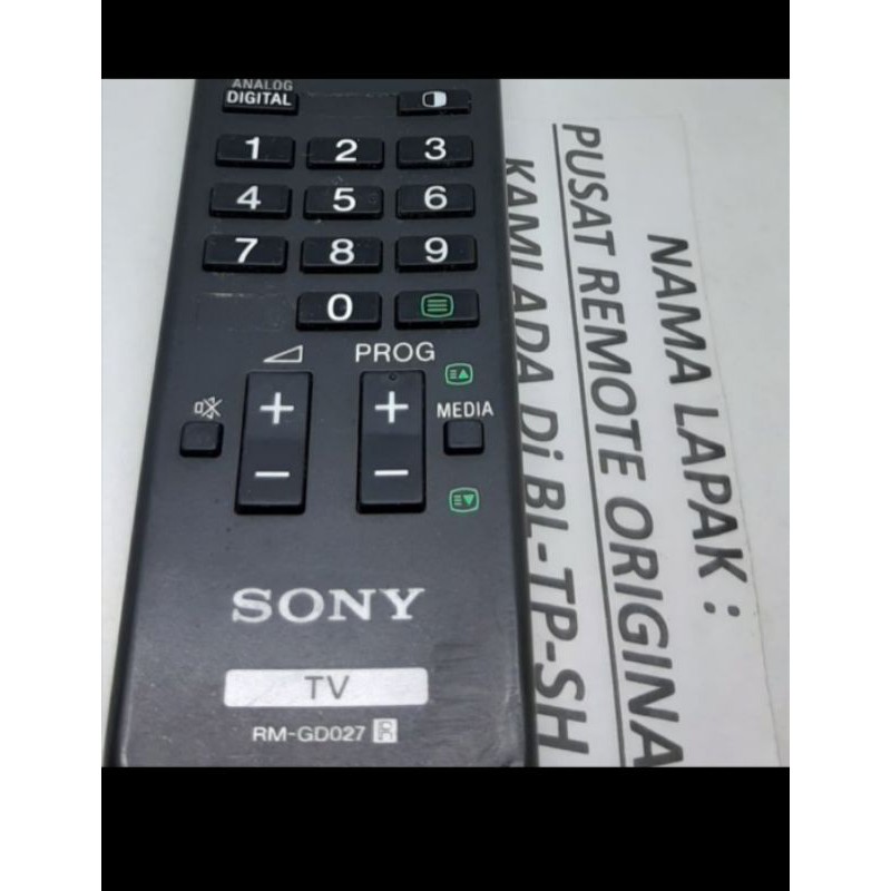 REMOTE REMOT TV SONY BRAVIA LED RM-GA027 ORIGINAL ASLI