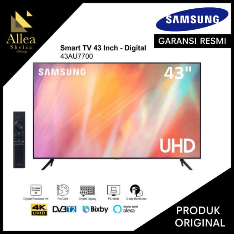 SAMSUNG 43AU7700 4K UHD LED SMART TV SAMSUNG 43 INCH UA43AU77000KXXD