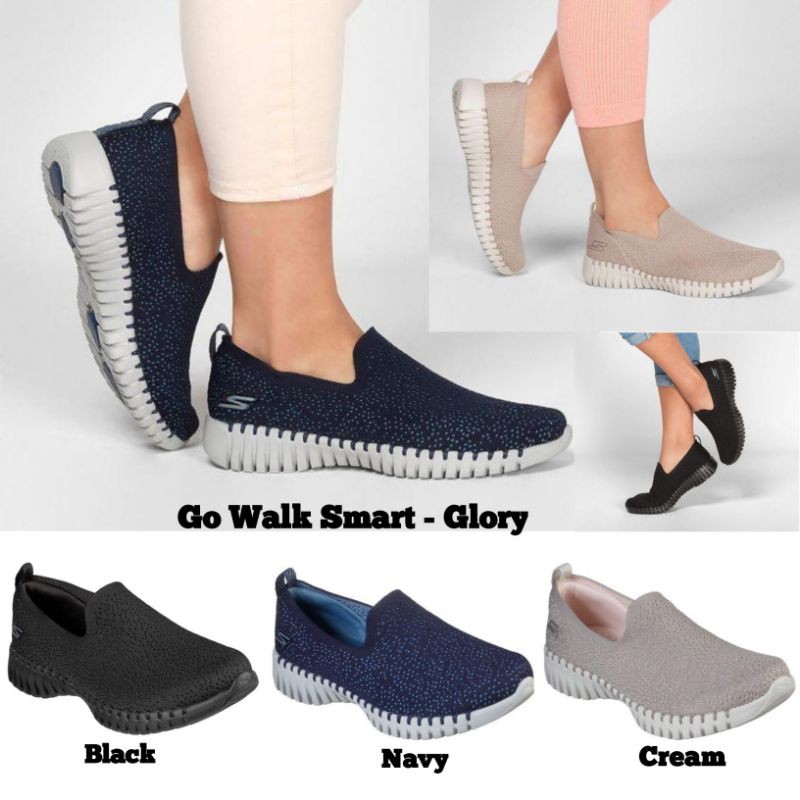 Skechers GOwalk Smart - Glory / Skechers / Skechers Wanita / Sepatu Wanita / Sepatu Slip On Wanita