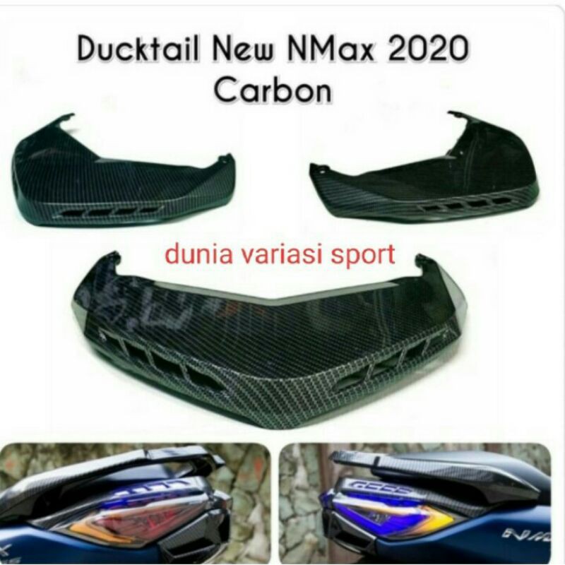 Ducktail/dacktail Tutup Cover Stop Belakang Nmax 2020-2022 Carbon NEMO