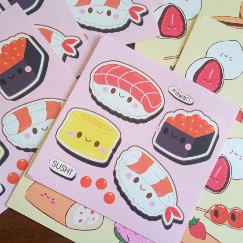 

STIKER JEPANG SHUSI KAWAI FOOD DRINK BOBA SNACK AESTHETIC STICKER TUMBLR LUCU MURAH MALANG