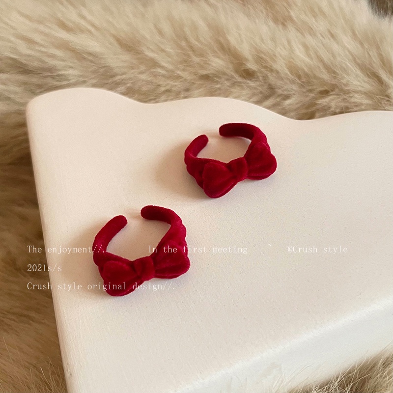 IFYOU Set Cincin Model Ikatan Simpul Warna Solid Gaya Korea Untuk Wanita