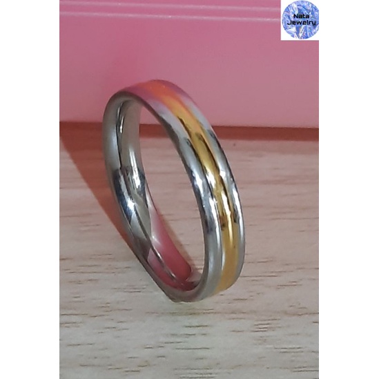 Cincin Titanium Model Kombinasi Warna