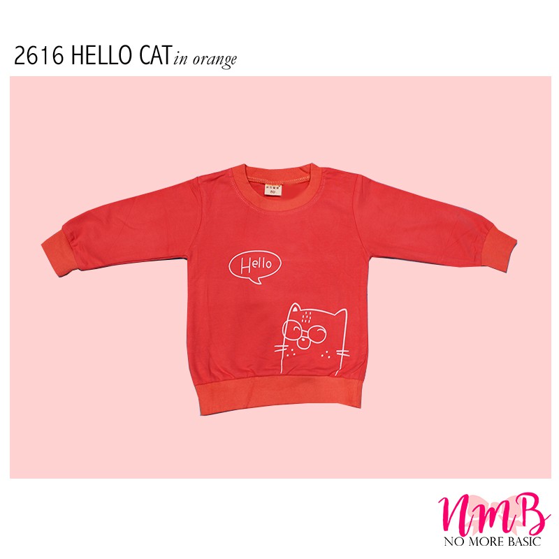 Kids Sweater 2616 Hello Cat -  Baju Lengan Panjang Anak