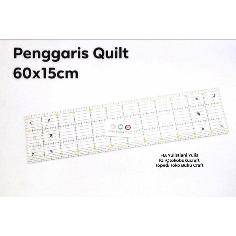 Penggaris Patchwork /Patchwork Ruler 15x60cm