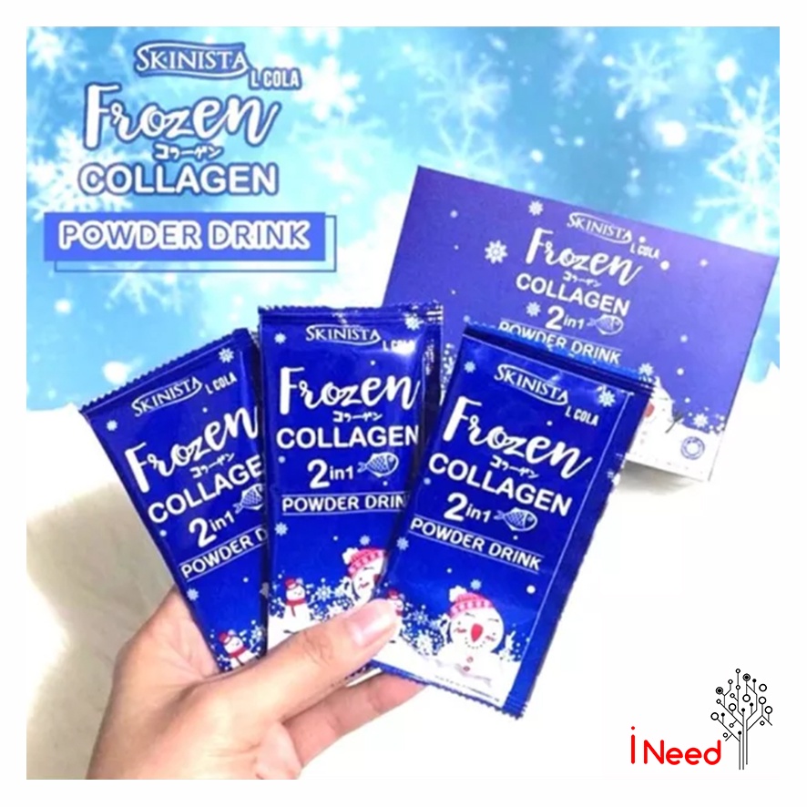 (INEED) SKINISTA FROZEN COLLAGEN 2 IN 1 Powder Drink, Serbuk