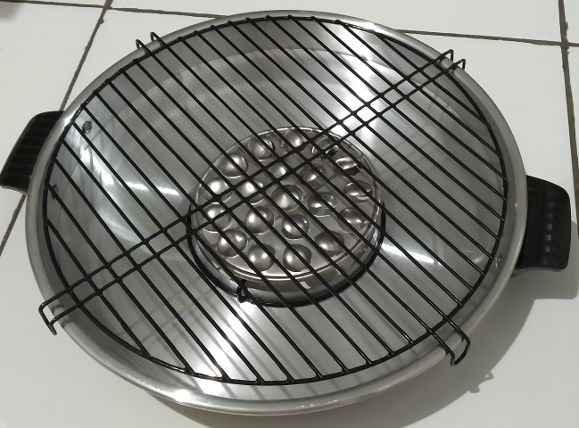 Maspion Fancy Grill Alat Panggang Serbaguna Roaster Panggangan Kompor Gas Ikan Sate Bbq Griller 33cm