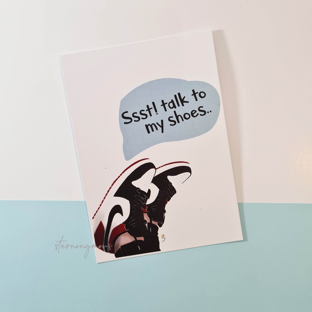 

[Art Print/ Print Art/ Poster Mini A6] – [Air Jordan Low Black Toe fan art] by #sternonymous