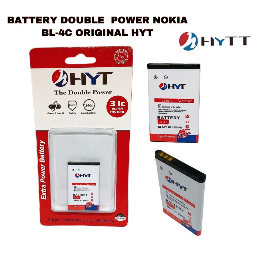 Battery Baterai HYT Nokia BL-4C Original 99%