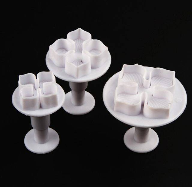 Cetakan fondant clay plunger cutter bunga hydrangea cookie cutter