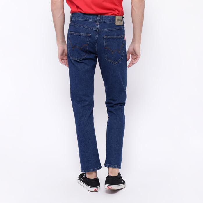 Edwin Celana Jeans Slim Fit Pria Panjang Biru Roma 03 - Biru, 27 Best Quality