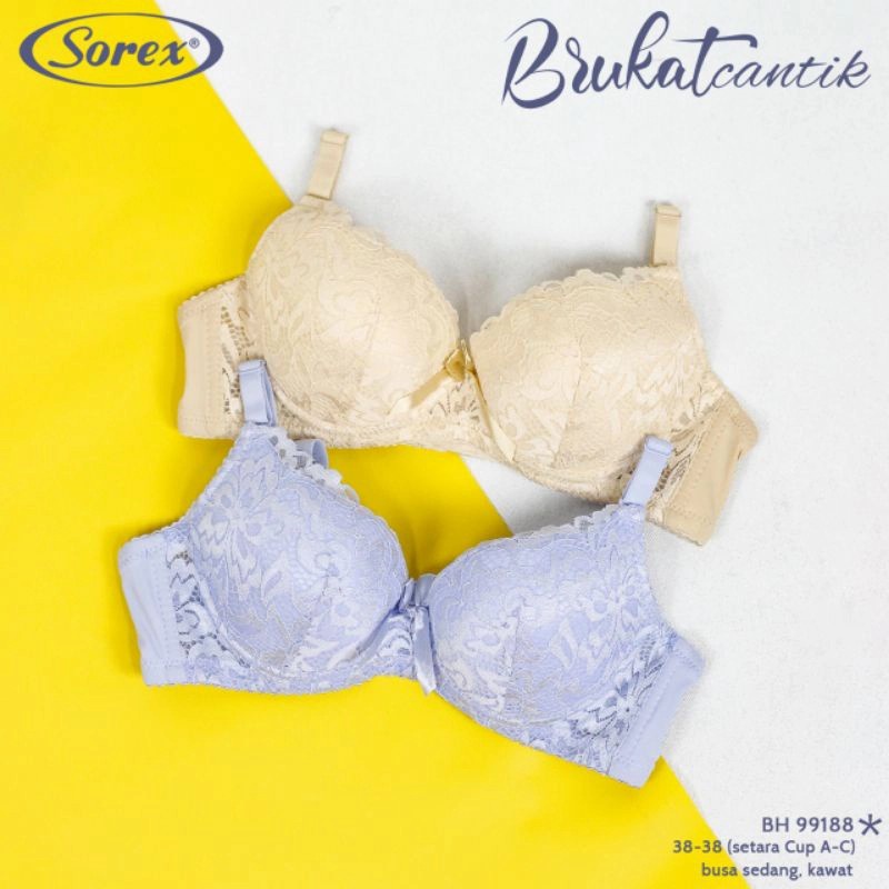 bh bra renda brukat bunga cantik sorex 99188 kawat busa