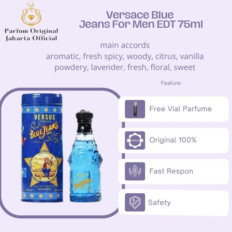 Parfum Parfume Perfume Asli Perawatan Kecantikan Original Import Branded Pria Laki Laki Cowok Versac