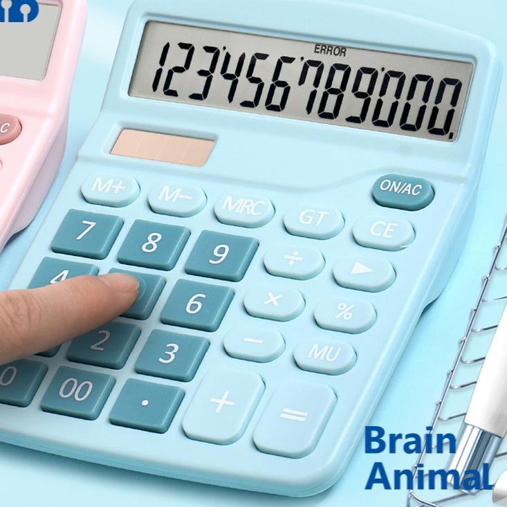 

[PRODUK PTQUI] Brain Simple Calculator - Solar Powered Calculator - Kalkulator Solar - Kalkulator Simpel 9SM