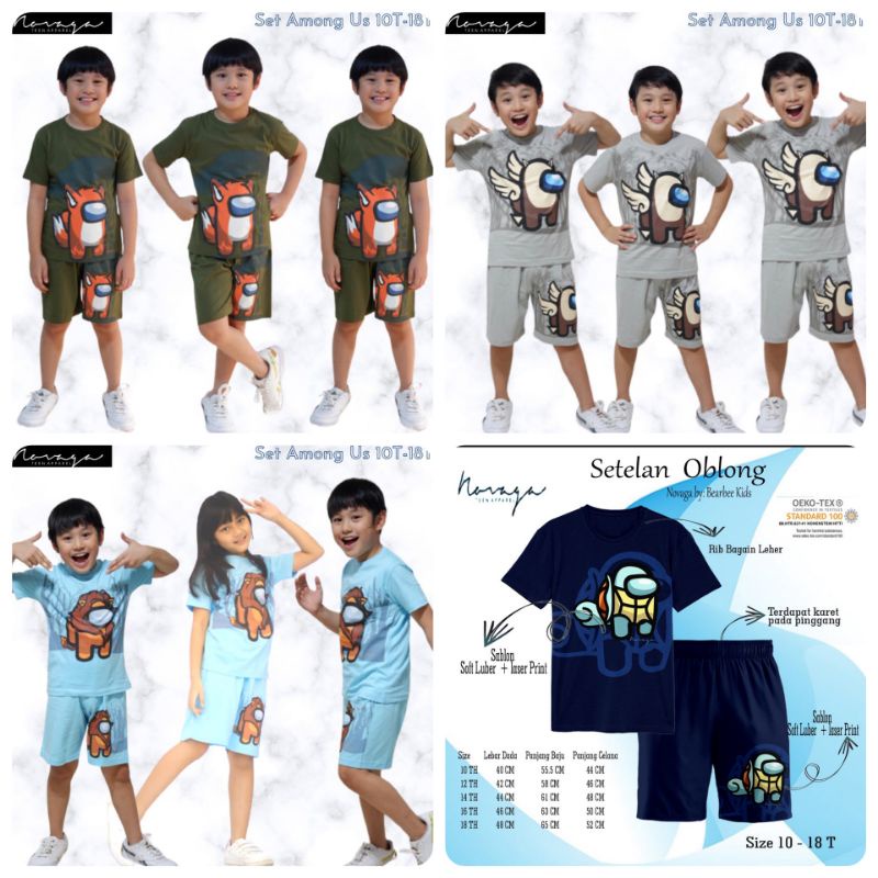 Novaga Baju Setelan Anak 10-18T