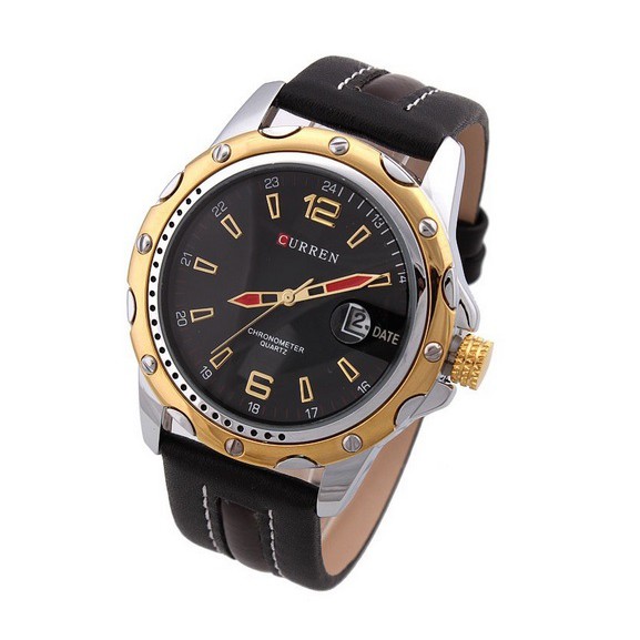 Jam Tangan CURREN GOLD 8104 Casual Elegan Formal / Santai Pria Cowo Promo Termurah