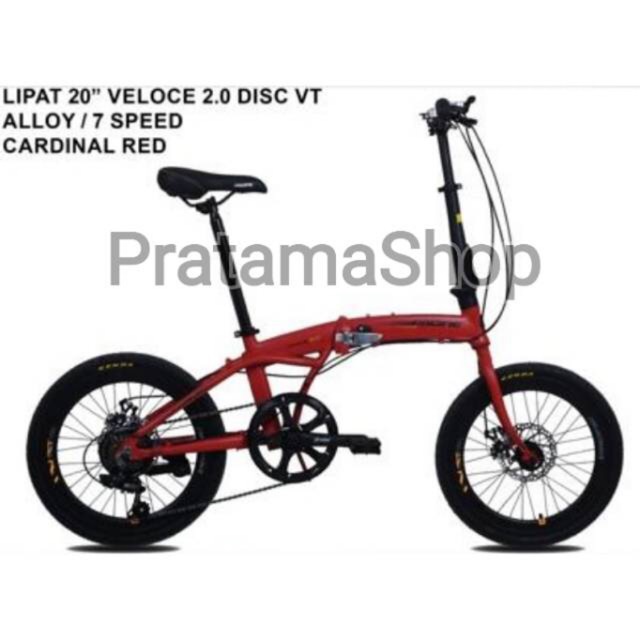 Sepeda Lipat Folding Bike 20 Pacific Veloce 2 0 Vt Allumunium