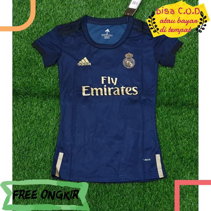 [COD]62 JERSEY REAL MADRID AWAY LADIES 2019 GRADE ORIGINAL BAJU BOLA WANITA BAJU CEWEK MURAH