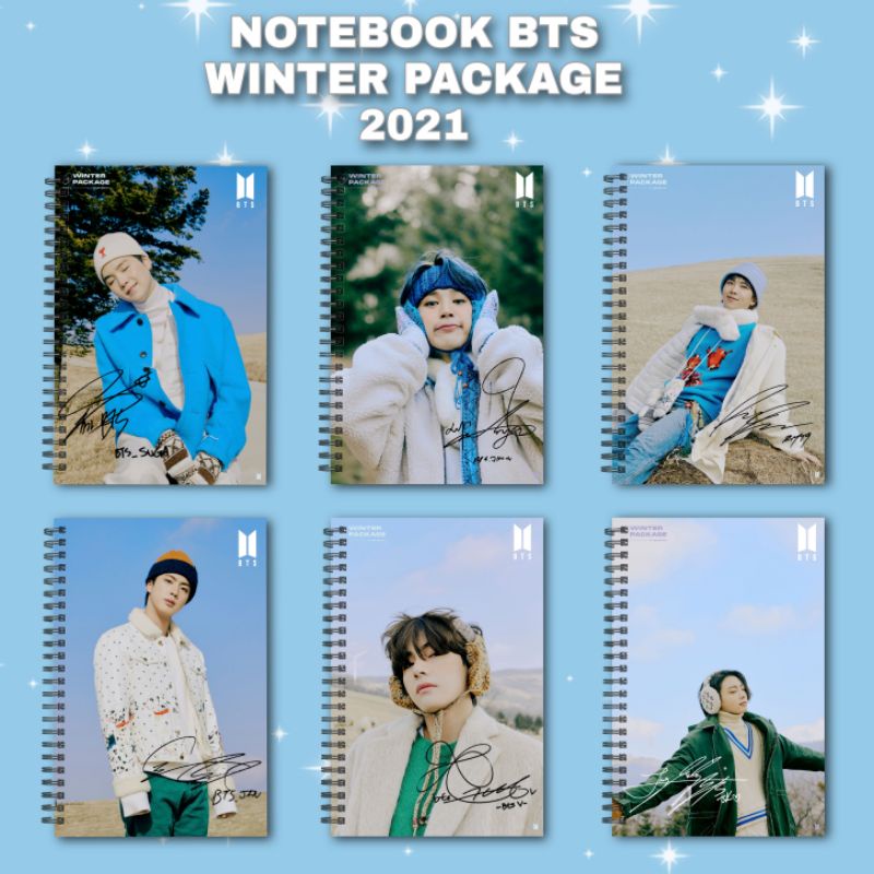 

[COD] NOTEBOOK B5 BTS WINTER PACKAGE 2021 Taehyung Jungkook Jimin Buku Murah