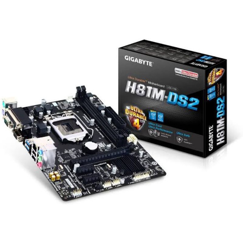 MOBO MOTHERBOARD H81 GIGABYTE H81 M DS2 LGA1150 DDR3 ORIGINAL