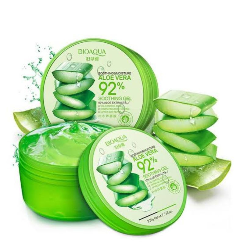 Bioaqua official Aloevera 92% soothing gel masker wajah pelembam