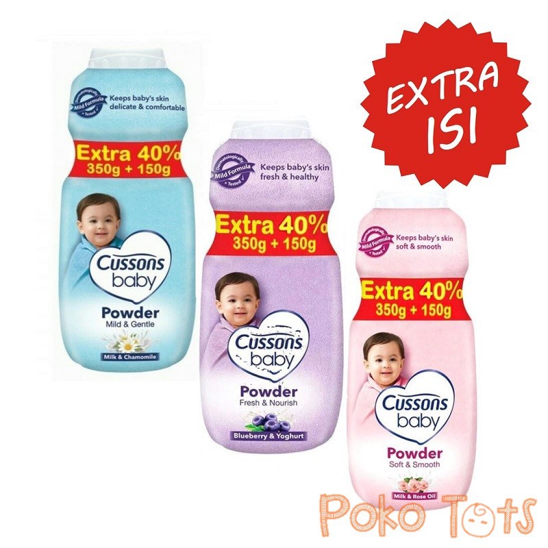 Cussons Baby Powder 350gr Extra Isi 150gr Bedak Bayi