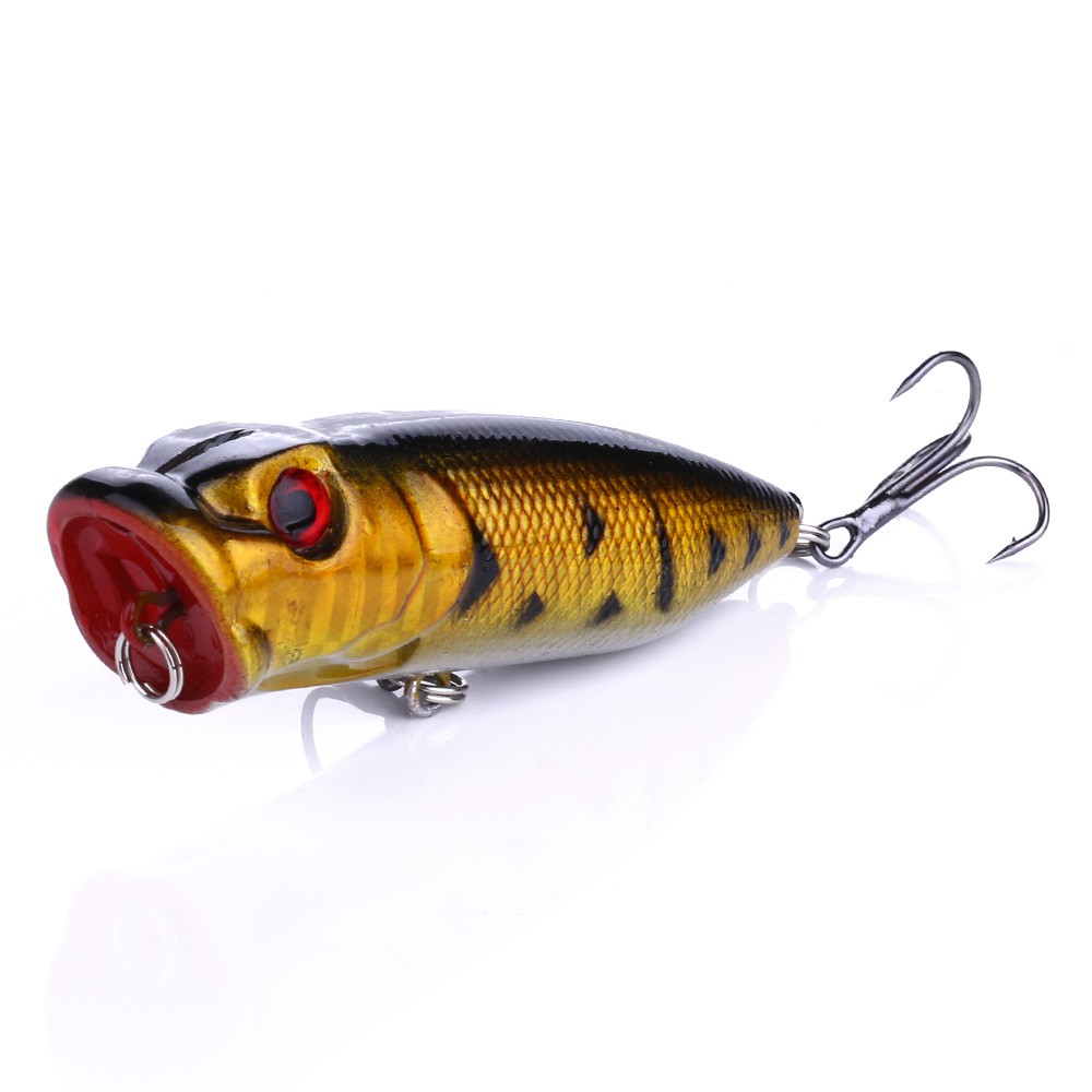 Hengjia 1Pcs 6.5cm 12g Popper Minnow Umpan Pancing Ikan Memancing Fishing Lure Hard Plastic Swimbait Topwater Fishing Tackle