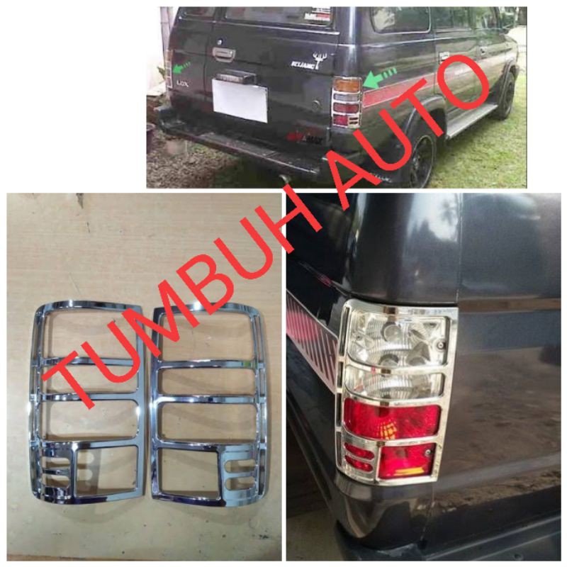 Garnish Stoplamp Lampu Belakang Toyota Kijang Grand Lubang 4 Super G Long Short KF 50 40 Set 2 Pcs