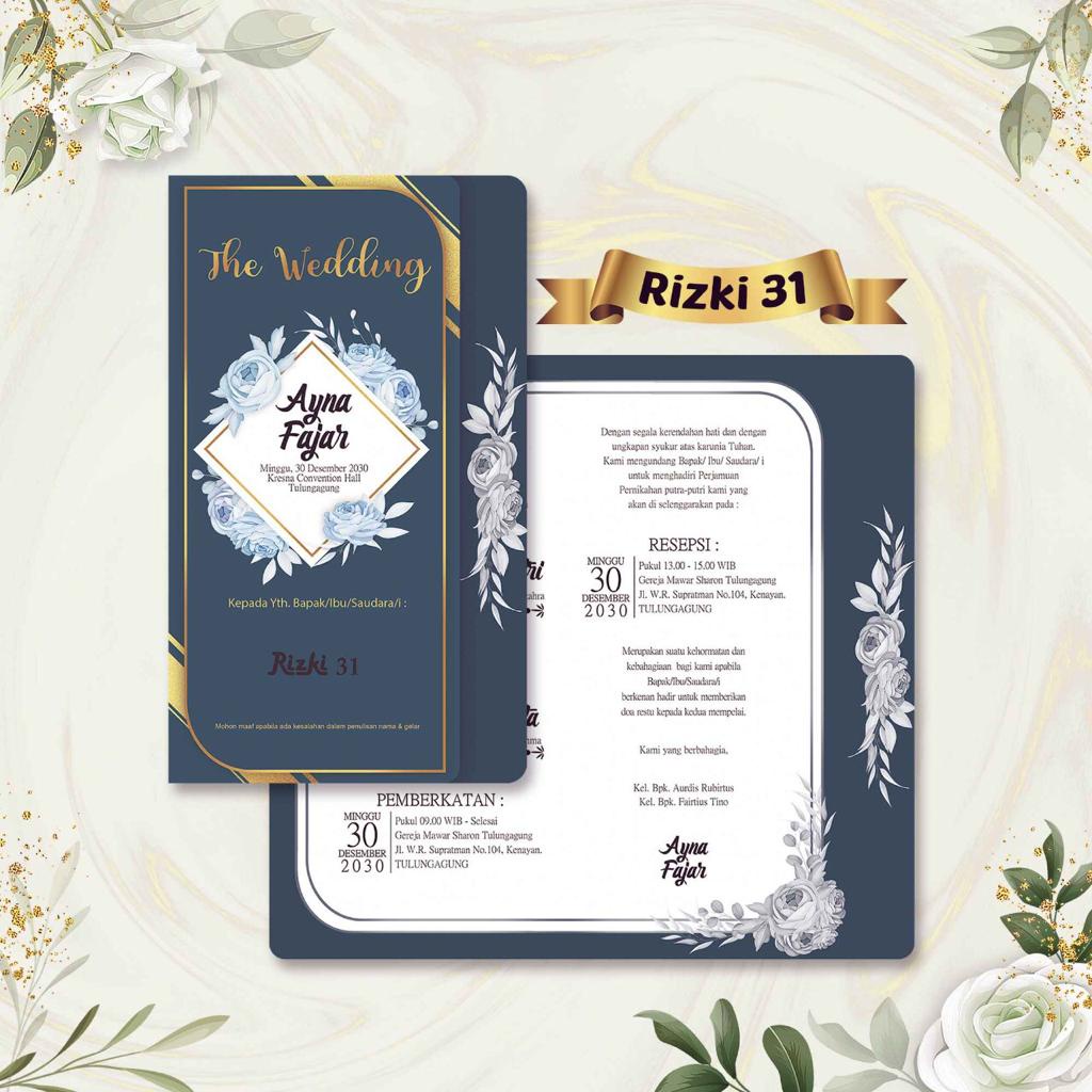 

UNDANGAN PERNIKAHAN / KHITAN / KHAJATAN MURAH TEMA RIZKI