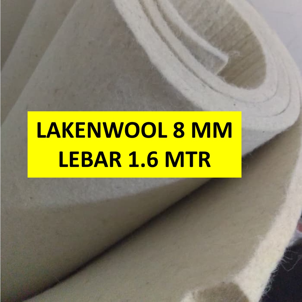 Lakenwool Viltwool 8 mm (Ukuran 50x160cm)