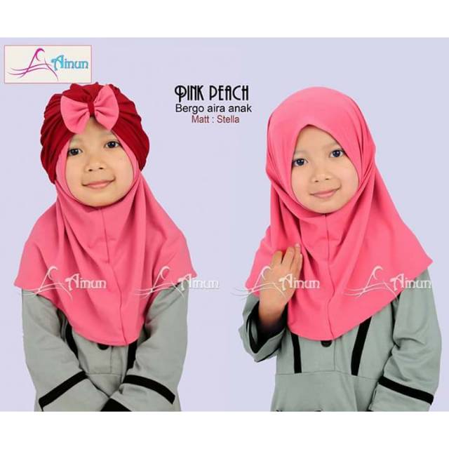 Bergo Aira anak by ainun hijab