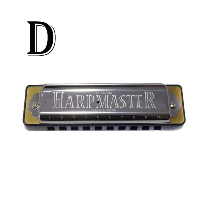 SUZUKI HARPMASTER HARMONICA DIATONIC 10H MR-200 Kualitas Terbaik-Key D