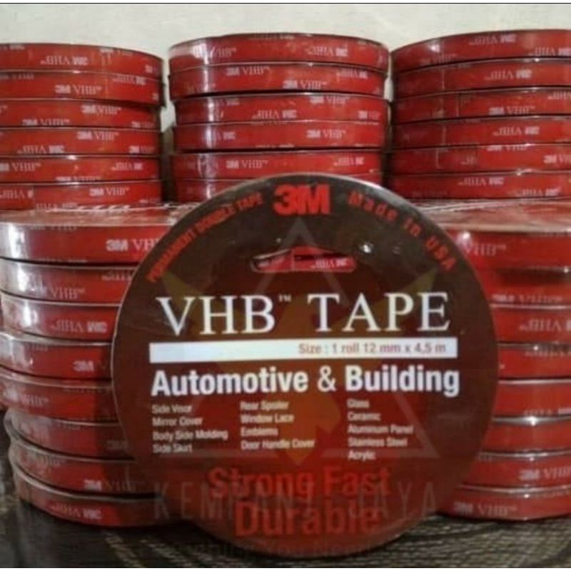 

Double Tape Lem Perekat Super Kuat Super Lengket Original 3M VHB 12mm / Lem super lengket dan kuat